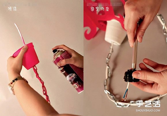 自制吊灯灯罩图解 灯罩采用亚克力板制作而成 - www.youjiao5.com